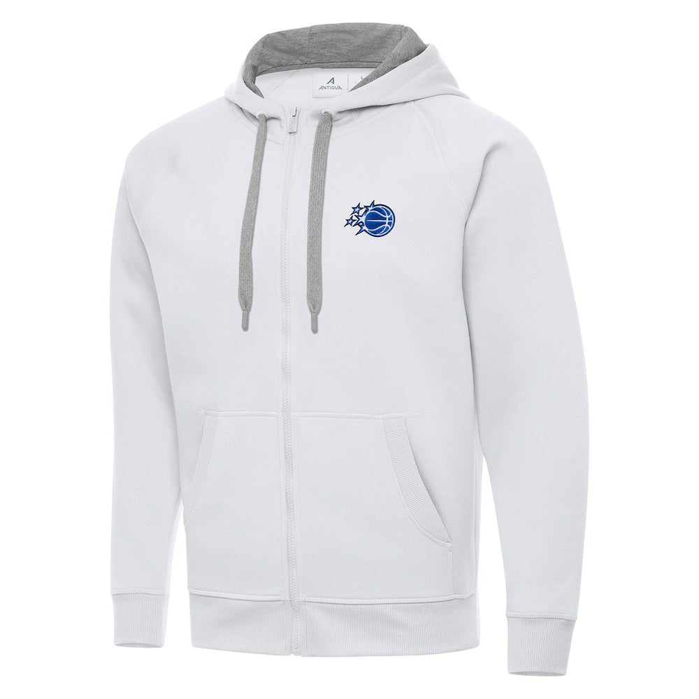 White Orlando Magic Antigua New Logo Victory Full-Zip Hooded Sweatshirt | NBA