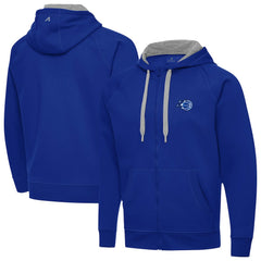 Royal Orlando Magic Antigua New Logo Victory Full-Zip Hooded Sweatshirt | NBA