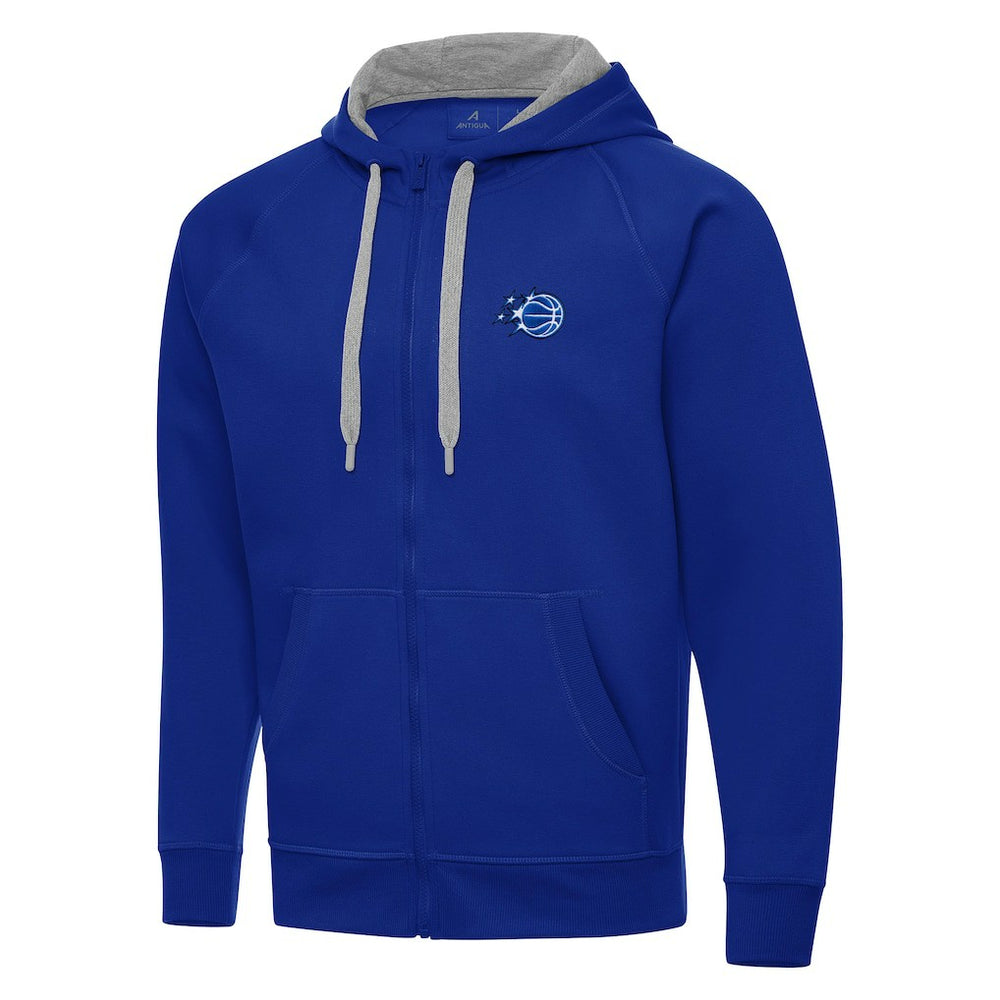 Royal Orlando Magic Antigua New Logo Victory Full-Zip Hooded Sweatshirt | NBA