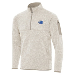 Oatmeal Orlando Magic Antigua New Logo Fortune Quarter-Zip Pullover Jacket | NBA