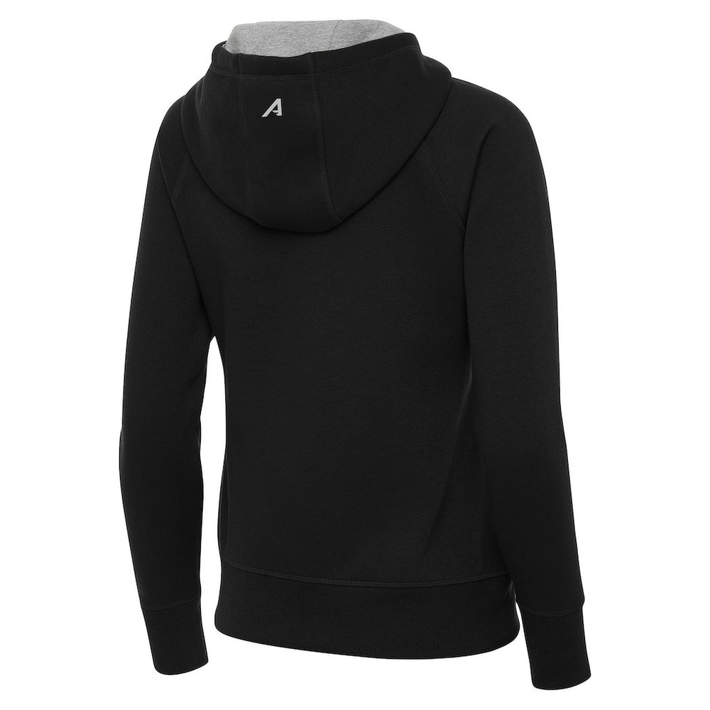 Black Orlando Magic Antigua Women's New Logo Victory Full-Zip Hooded Sweatshirt | NBA