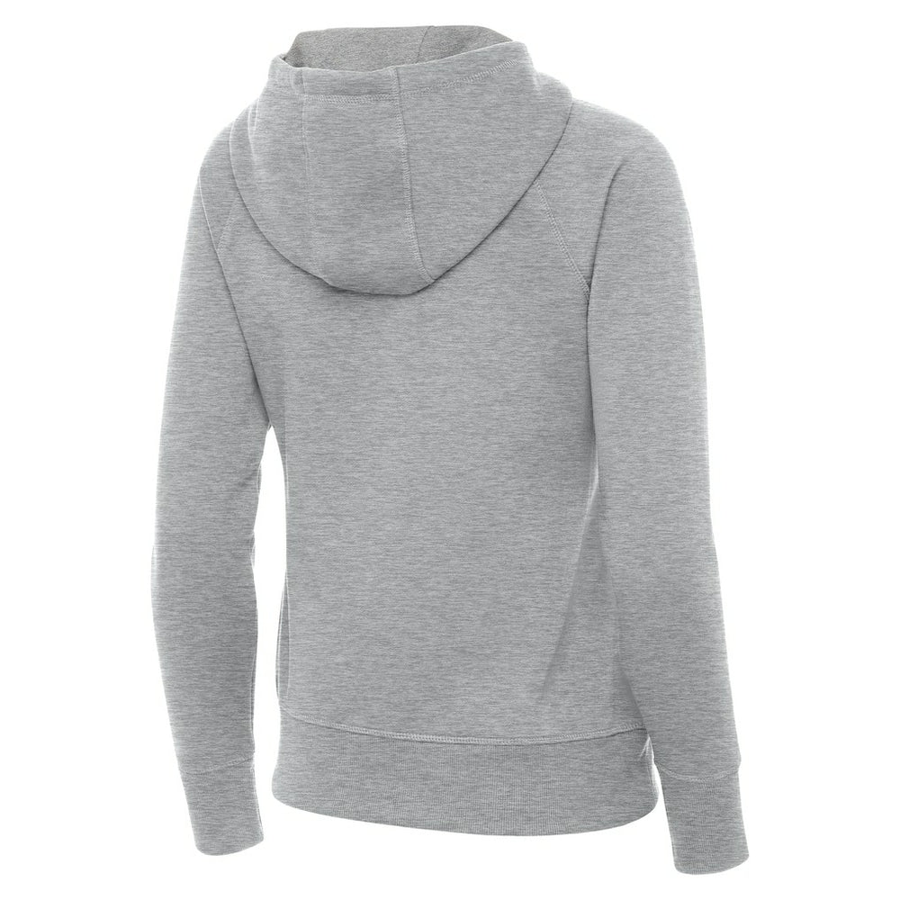 Heather Gray Orlando Magic Antigua Women's New Logo Victory Full-Zip Hooded Sweatshirt | NBA
