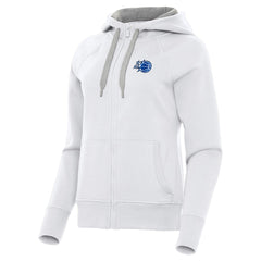White Orlando Magic Antigua Women's New Logo Victory Full-Zip Hooded Sweatshirt | NBA