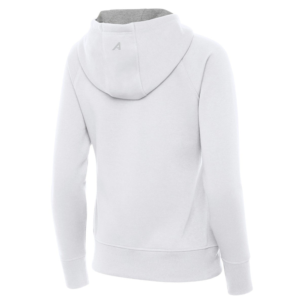 White Orlando Magic Antigua Women's New Logo Victory Full-Zip Hooded Sweatshirt | NBA