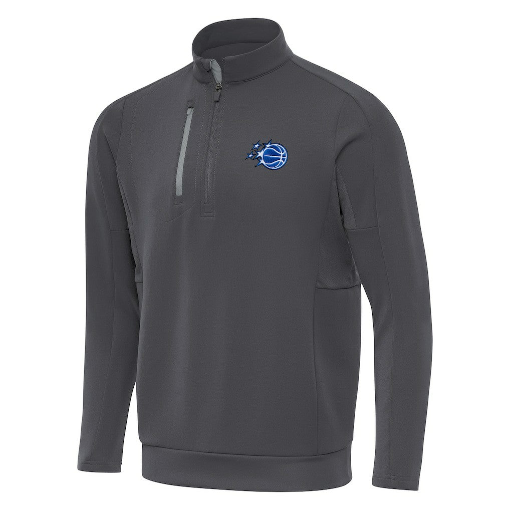 Pewter Orlando Magic Antigua New Logo Generation Quarter-Zip Pullover Top | NBA