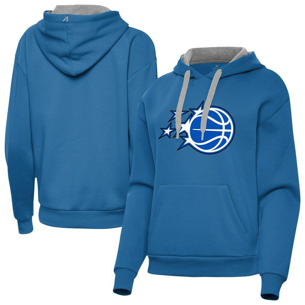 Blue Orlando Magic Antigua Women's New Logo Victory Pullover Hoodie | NBA