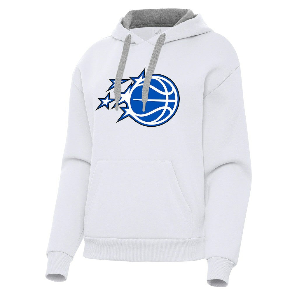 White Orlando Magic Antigua Women's New Logo Victory Pullover Hoodie | NBA