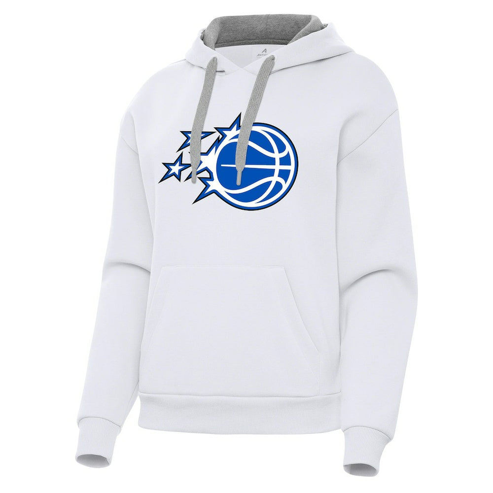 White Orlando Magic Antigua Women's New Logo Victory Pullover Hoodie | NBA