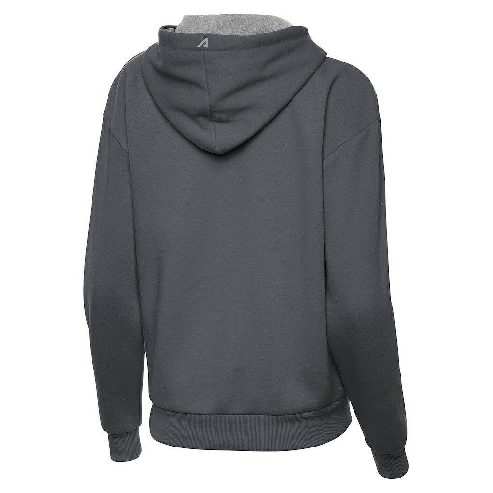 Charcoal Orlando Magic Antigua Women's New Logo Victory Pullover Hoodie | NBA