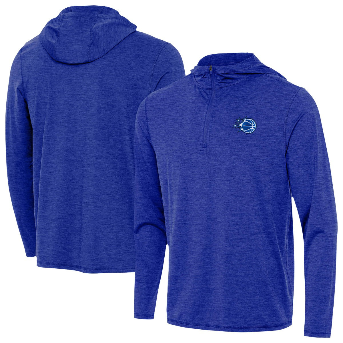 Heather Royal Orlando Magic Antigua New Logo Tidy Quarter-Zip Hoodie | NBA