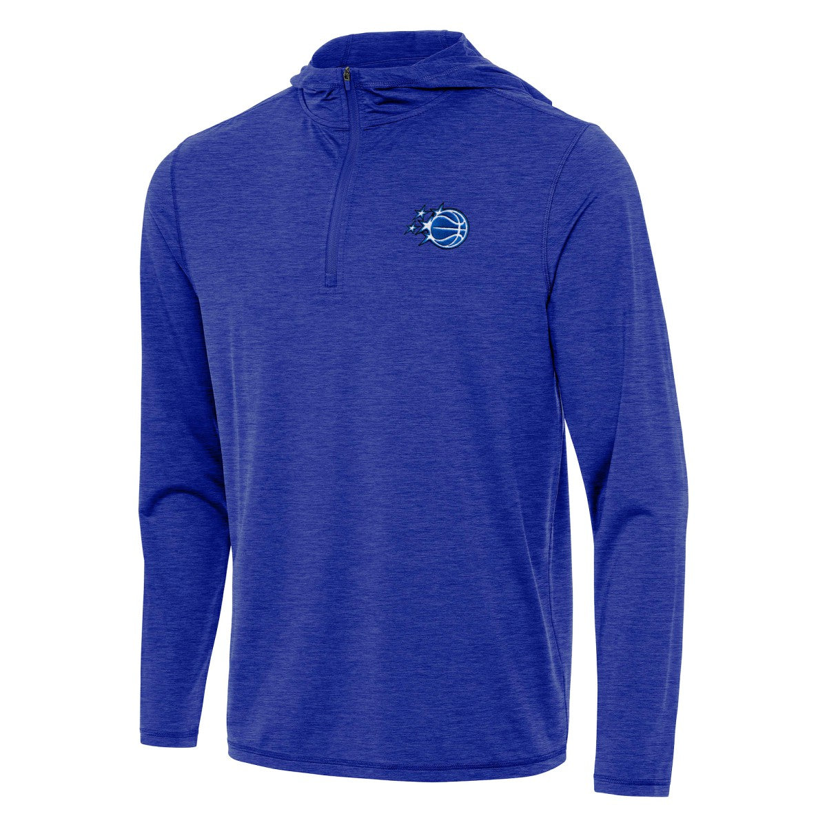 Heather Royal Orlando Magic Antigua New Logo Tidy Quarter-Zip Hoodie | NBA