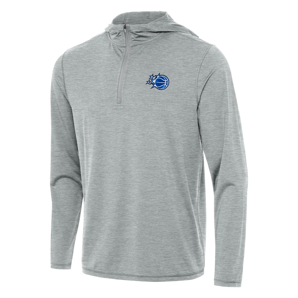 Heather Gray Orlando Magic Antigua New Logo Tidy Quarter-Zip Hoodie | NBA