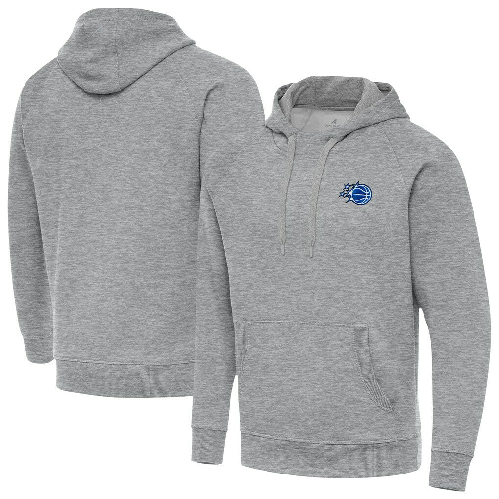 Heather Gray Orlando Magic Antigua New Logo Victory Pullover Hoodie | NBA