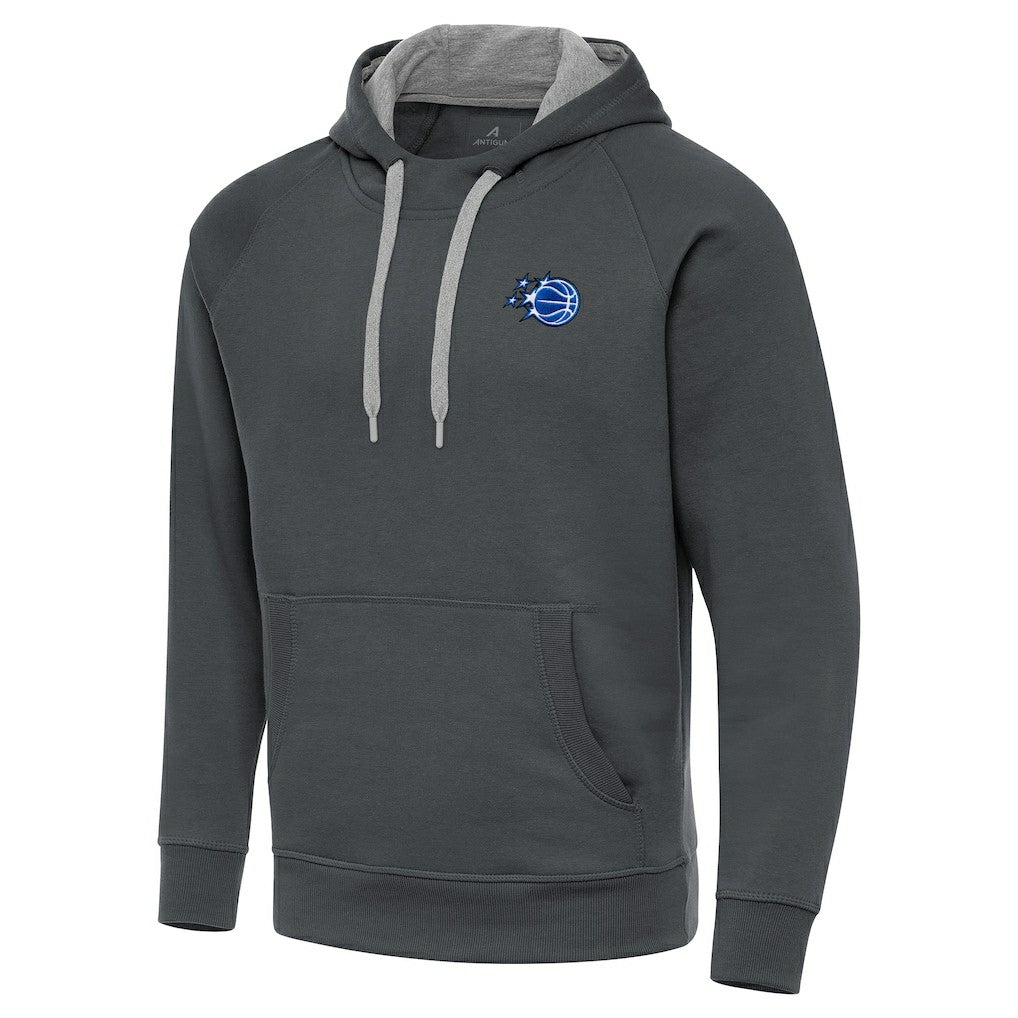 Charcoal Orlando Magic Antigua New Logo Victory Pullover Hoodie | NBA