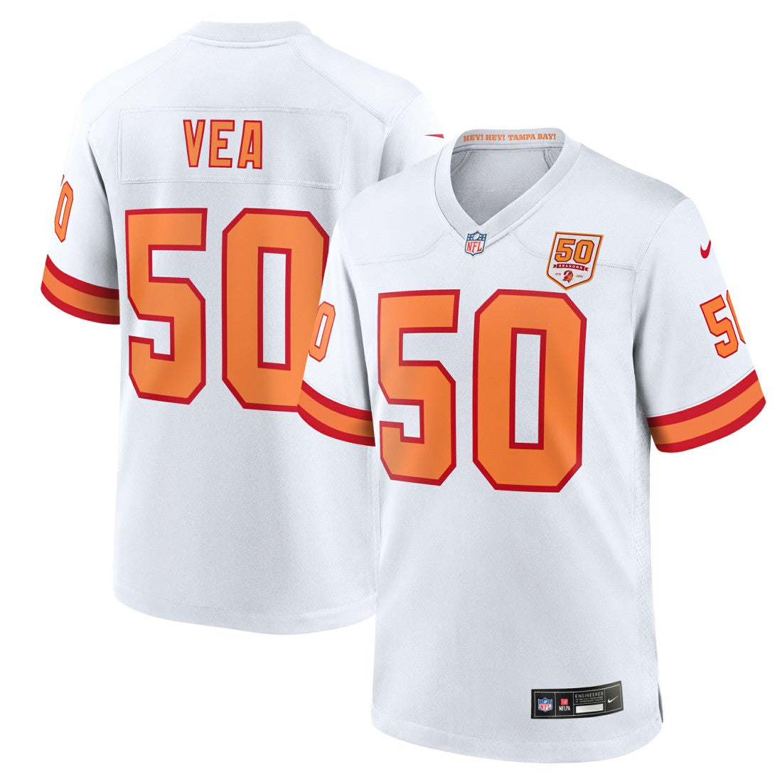 Tampa Bay Buccaneers Vita Vea '76  50th Season Game Jersey | NFL Outlet