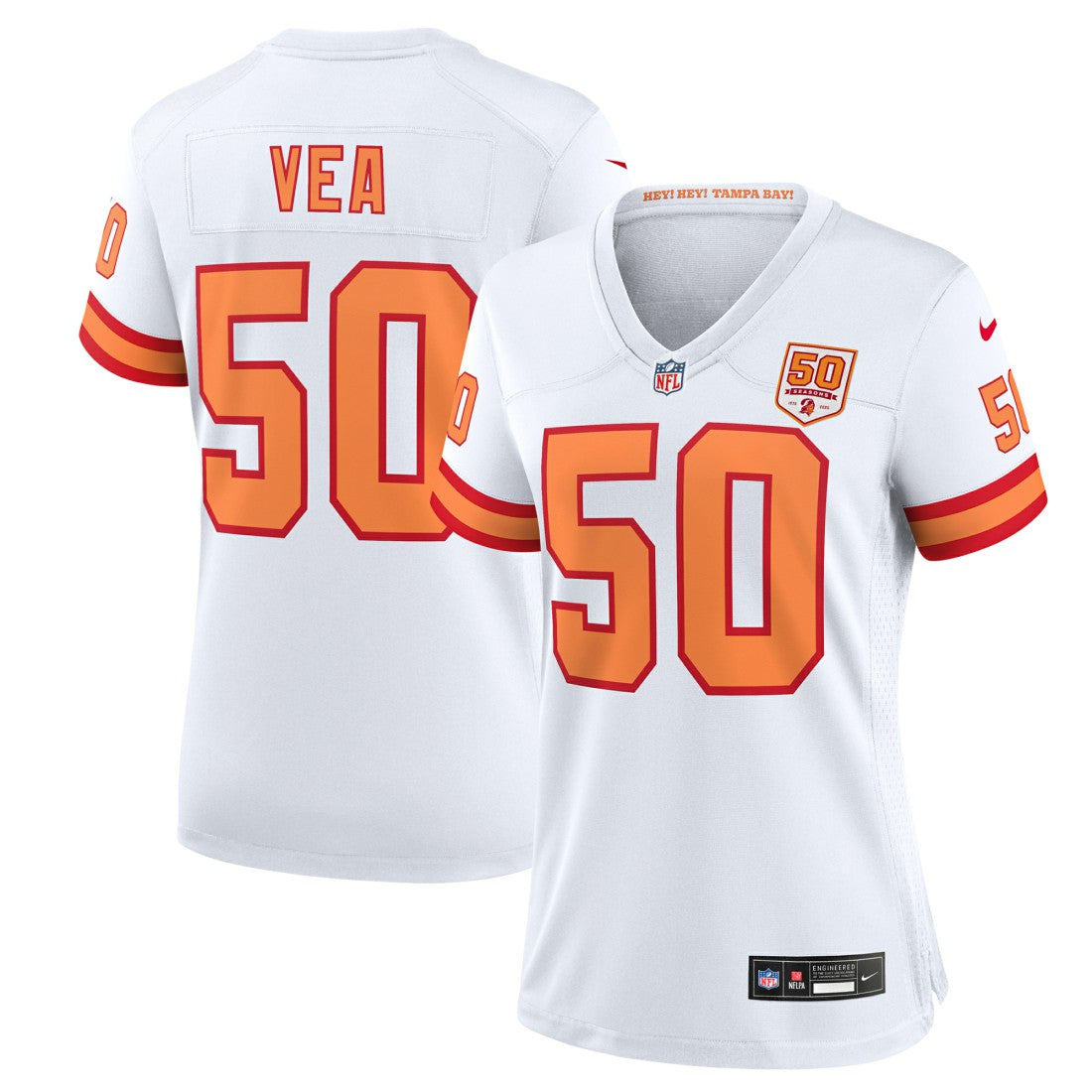 Tampa Bay Buccaneers Vita Vea '76  Women's 50th Season Game Jersey | NFL Hot