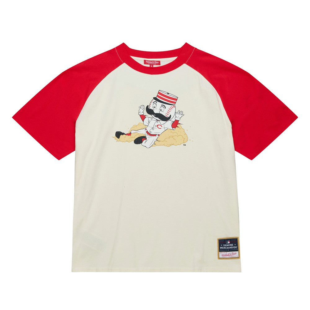 Cincinnati Reds Mitchell & Ness Women's Boyfriend Raglan T-Shirt - MLB T-shirts