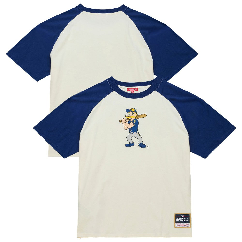 Milwaukee Brewers Mitchell & Ness Women's Boyfriend Raglan T-Shirt - MLB T-shirts