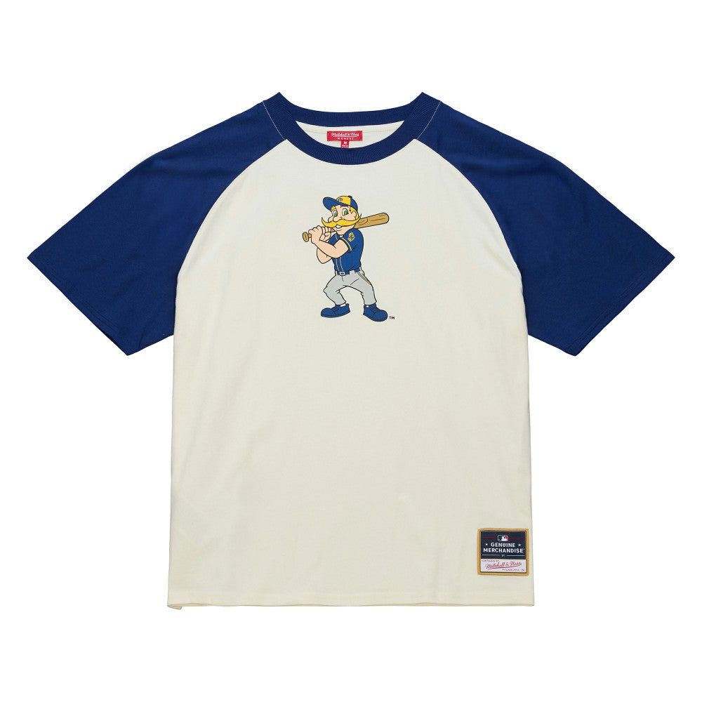 Milwaukee Brewers Mitchell & Ness Women's Boyfriend Raglan T-Shirt - MLB T-shirts