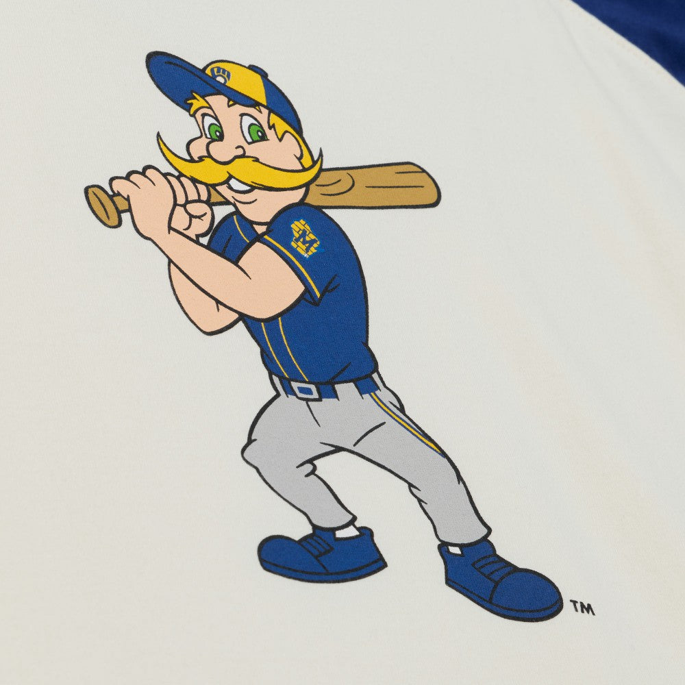 Milwaukee Brewers Mitchell & Ness Women's Boyfriend Raglan T-Shirt - MLB T-shirts