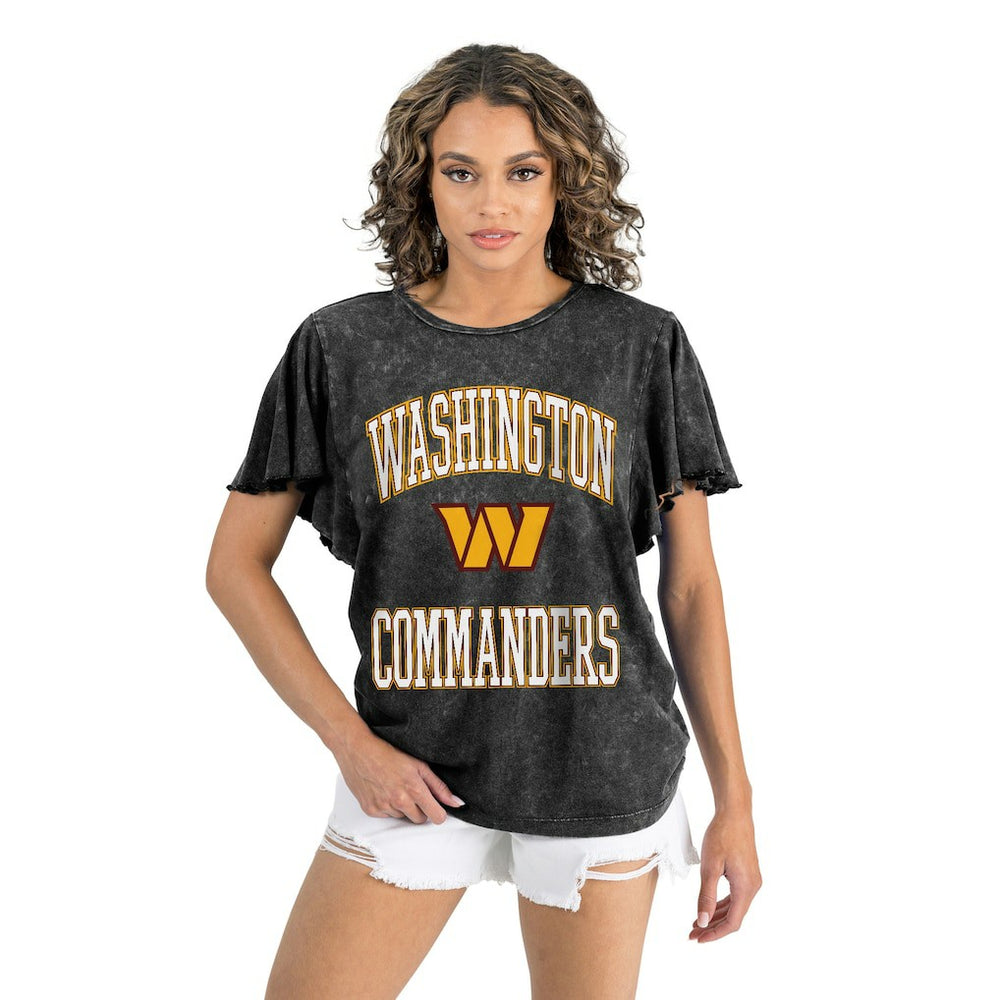 Washington Commanders Gameday Couture Women's Relaxed Flutter Sleeve T-Shirt | NFL New