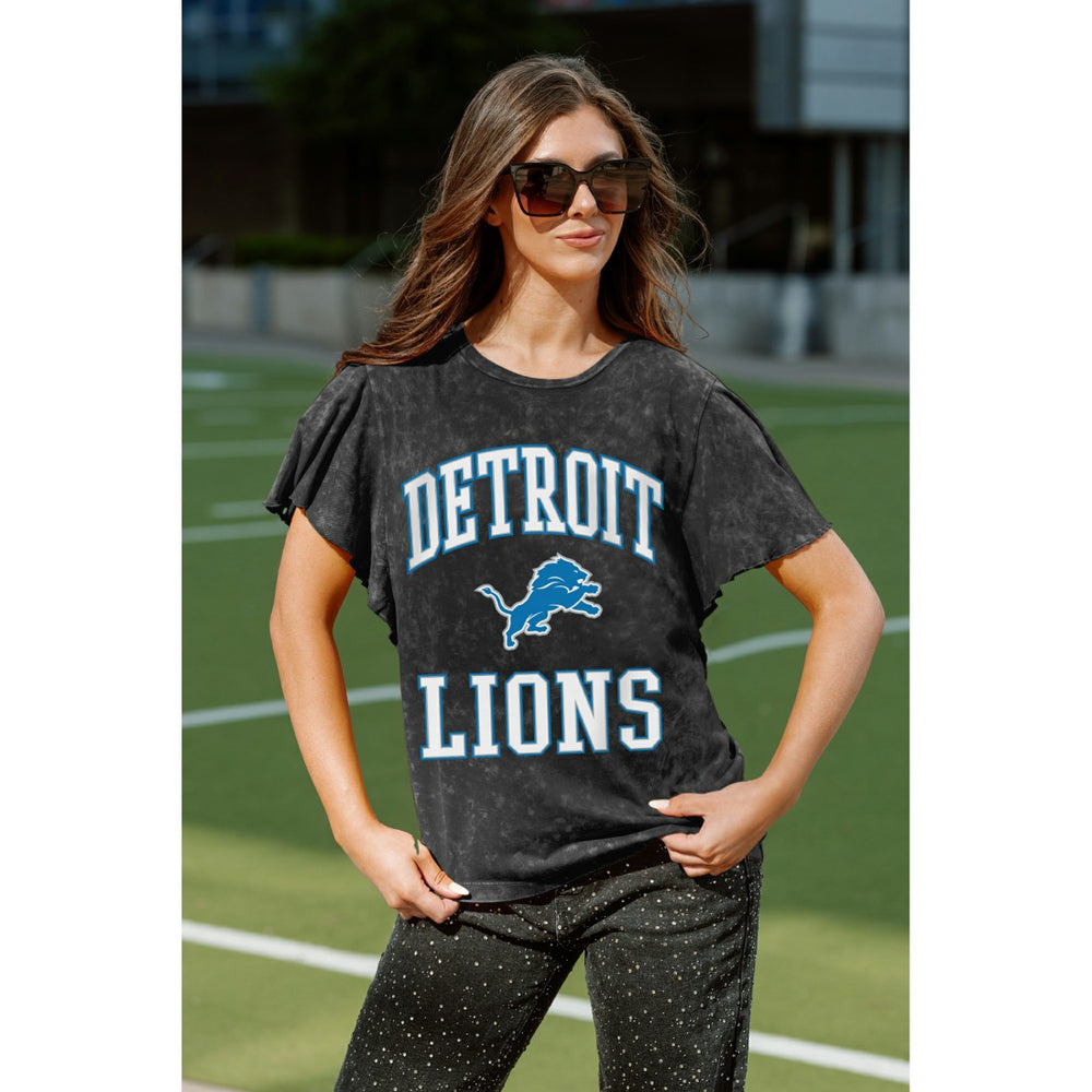 Detroit Lions Gameday Couture Women's Relaxed Flutter Sleeve T-Shirt | NFL Hot