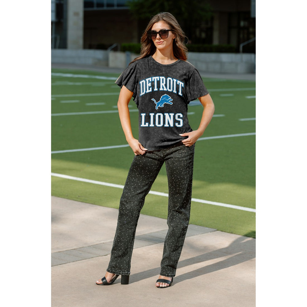 Detroit Lions Gameday Couture Women's Relaxed Flutter Sleeve T-Shirt | NFL Hot