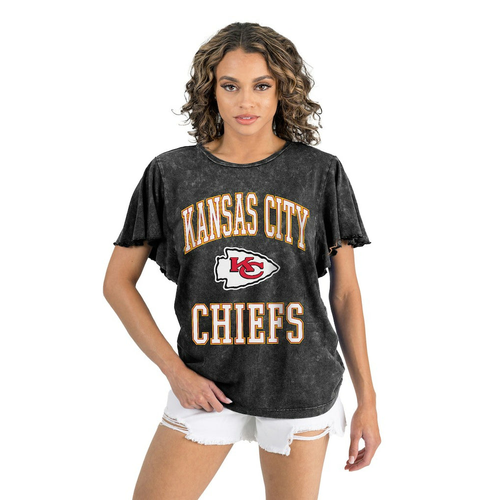 Kansas City Chiefs Gameday Couture Women's Relaxed Flutter Sleeve T-Shirt | NFL US