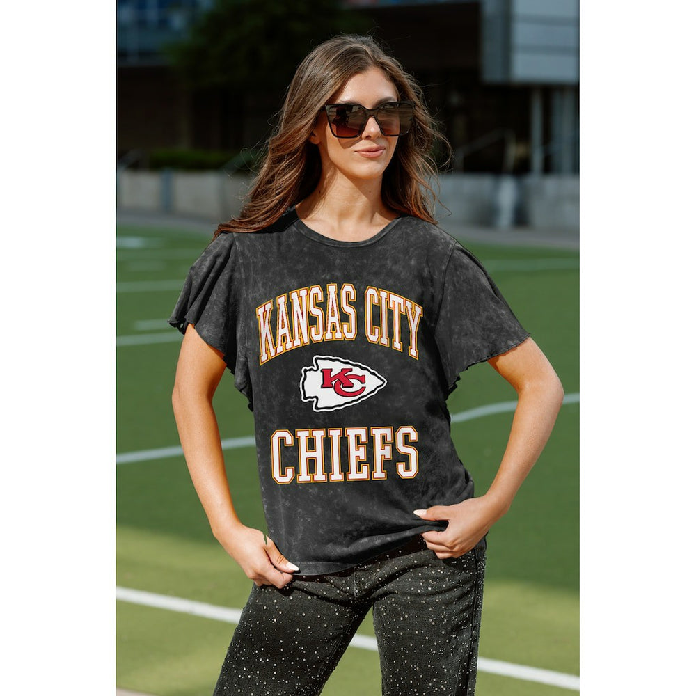 Kansas City Chiefs Gameday Couture Women's Relaxed Flutter Sleeve T-Shirt | NFL US