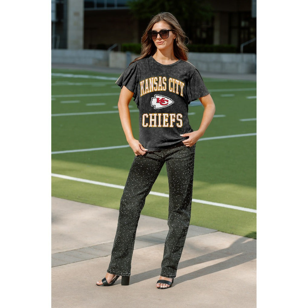 Kansas City Chiefs Gameday Couture Women's Relaxed Flutter Sleeve T-Shirt | NFL US