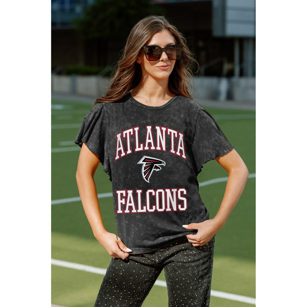 Atlanta Falcons Gameday Couture Women's Relaxed Flutter Sleeve T-Shirt | NFL Discount