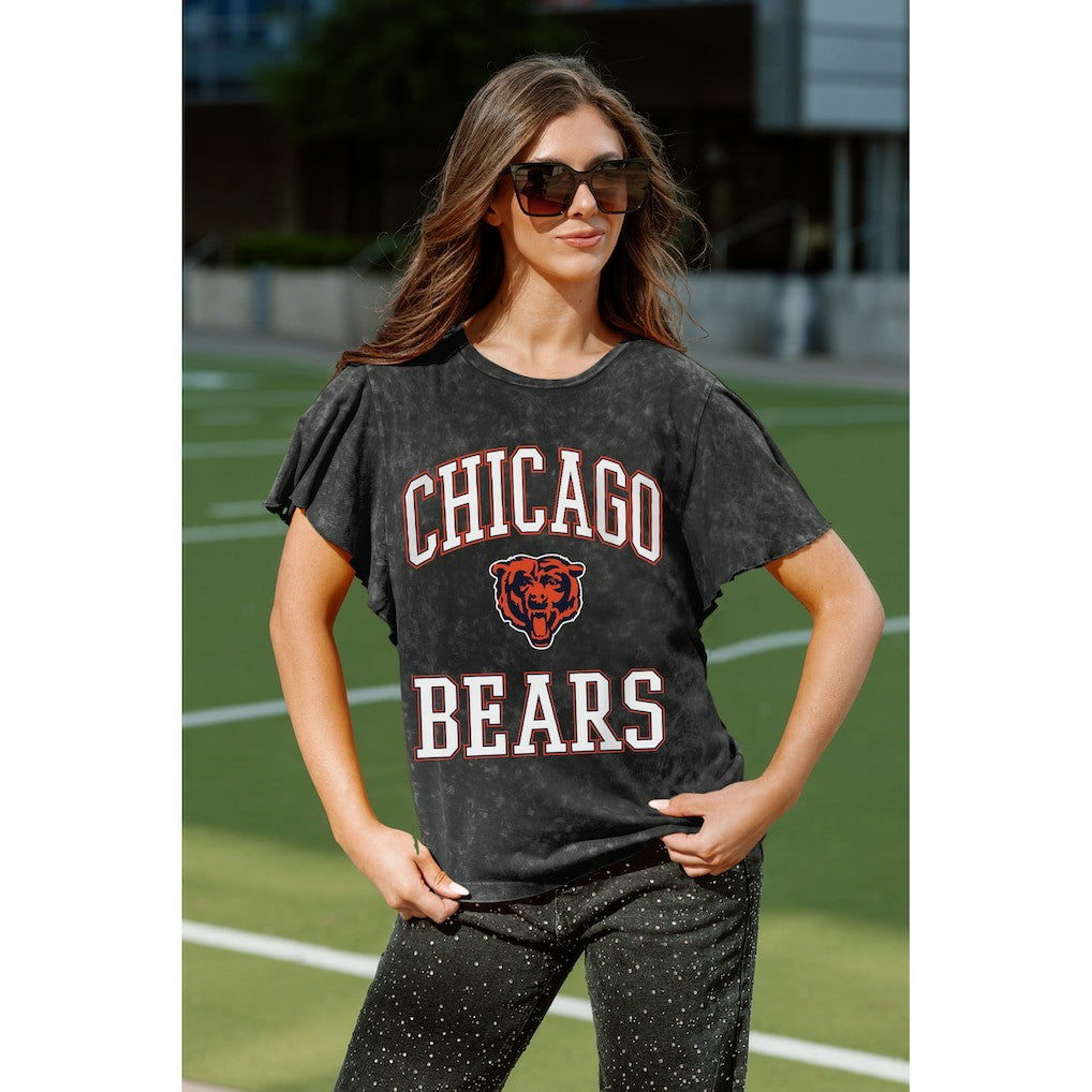 Chicago Bears Gameday Couture Women's Relaxed Flutter Sleeve T-Shirt | NFL US
