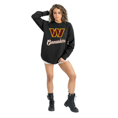 Washington Commanders Gameday Couture Women's Oversized Long Sleeve T-Shirt | NFL On sale