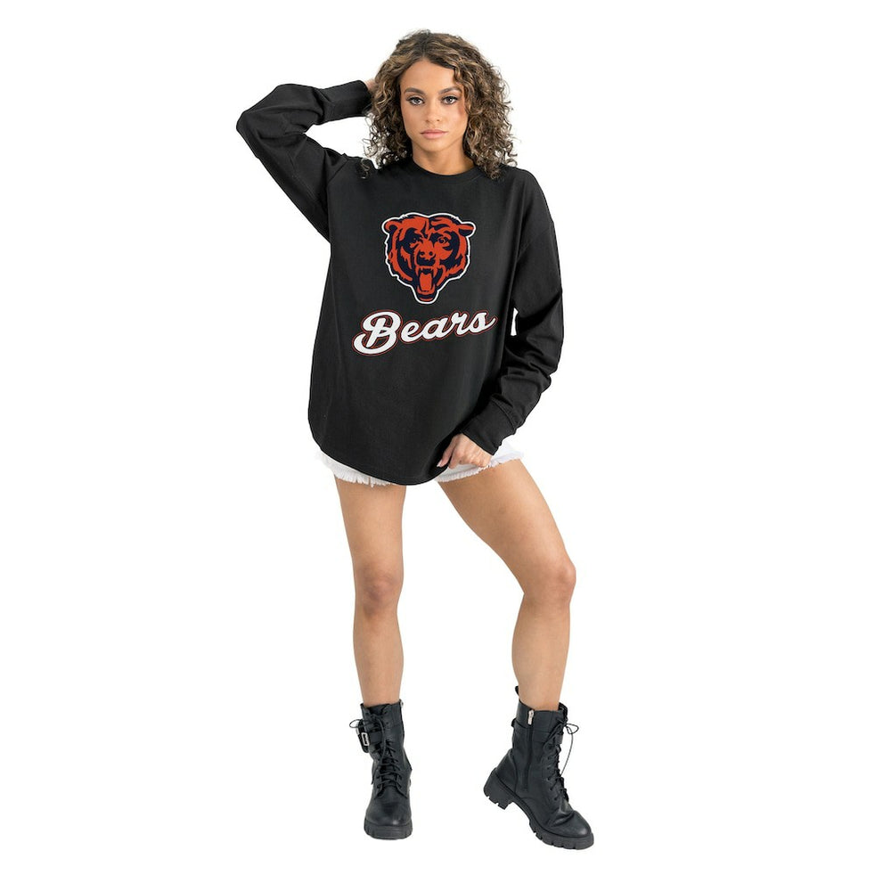 Chicago Bears Gameday Couture Women's Oversized Long Sleeve T-Shirt | NFL Hot