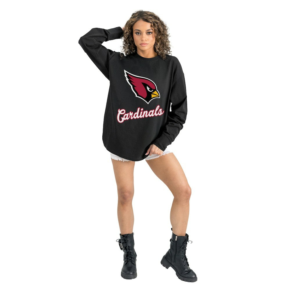 Arizona Cardinals Gameday Couture Women's Oversized Long Sleeve T-Shirt | NFL On sale