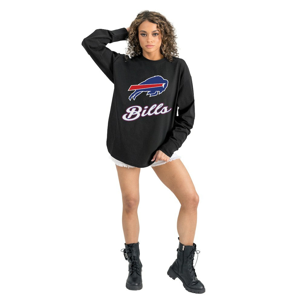 Buffalo Bills Gameday Couture Women's Oversized Long Sleeve T-Shirt | NFL New