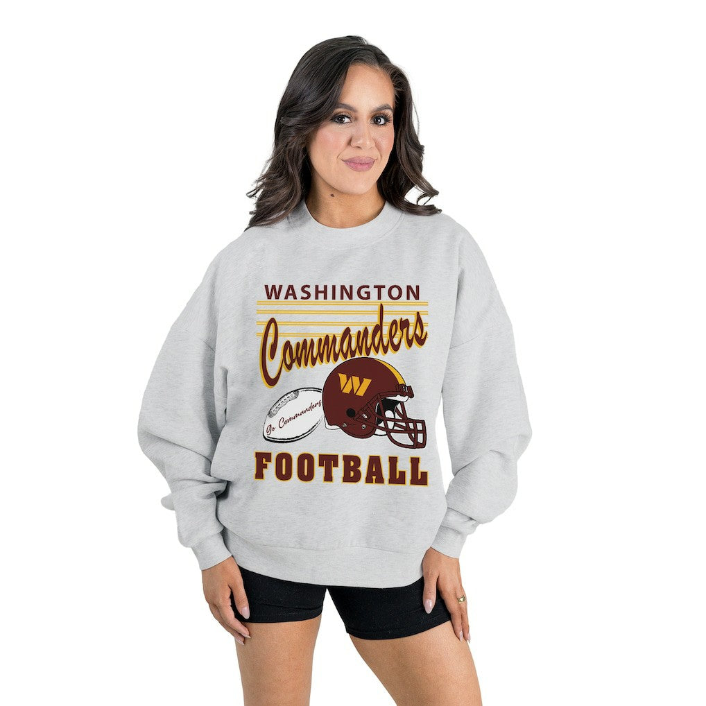 Washington Commanders Gameday Couture Women's Home Turf Oversized Premium Fleece Pullover Sweatshirt | NFL Online