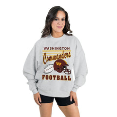Washington Commanders Gameday Couture Women's Home Turf Oversized Premium Fleece Pullover Sweatshirt | NFL Online