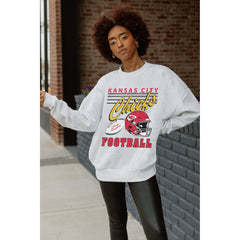 Kansas City Chiefs Gameday Couture Women's Home Turf Oversized Premium Fleece Pullover Sweatshirt | NFL New