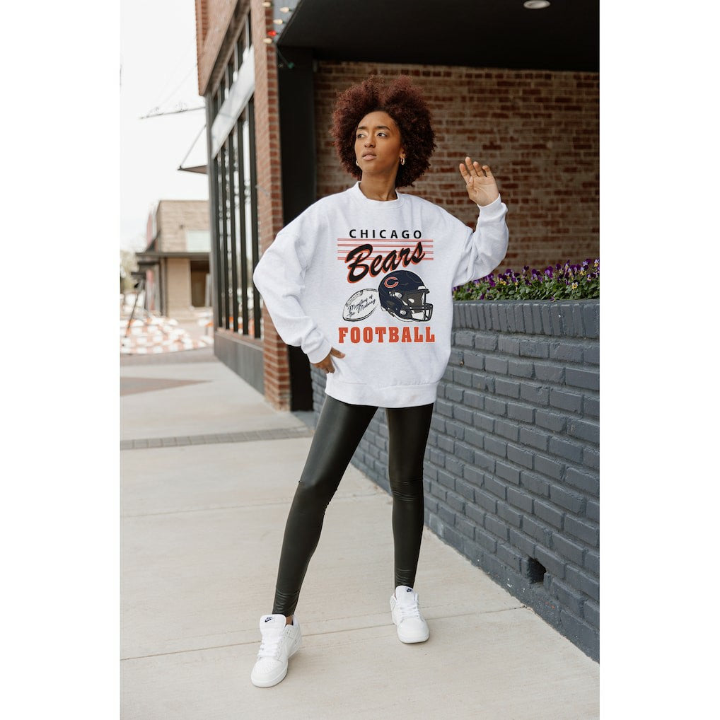 Chicago Bears Gameday Couture Women's Home Turf Oversized Premium Fleece Pullover Sweatshirt | NFL Sale
