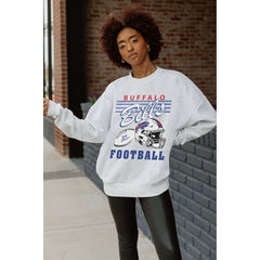 Buffalo Bills Gameday Couture Women's Home Turf Oversized Premium Fleece Pullover Sweatshirt | NFL New