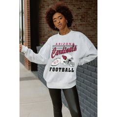 Arizona Cardinals Gameday Couture Women's Home Turf Oversized Premium Fleece Pullover Sweatshirt | NFL Discount