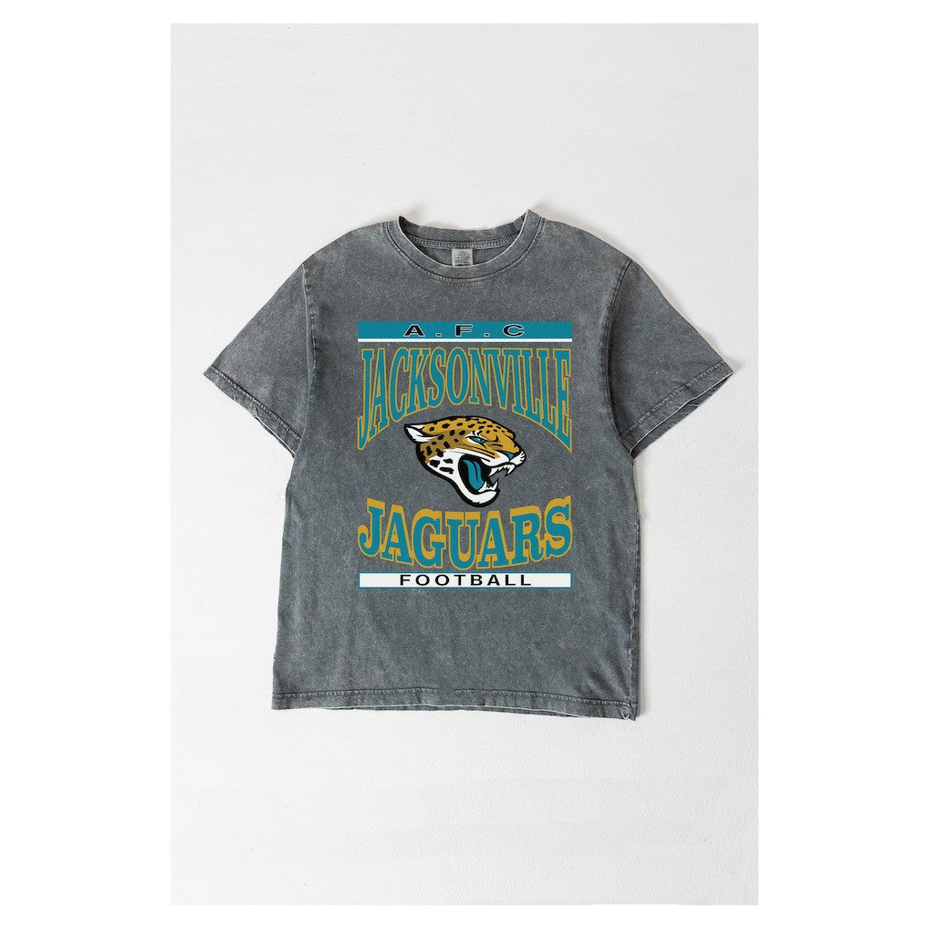 Jacksonville Jaguars Gameday Couture Women's Oversized Classic Grind Washed T-Shirt | NFL On sale