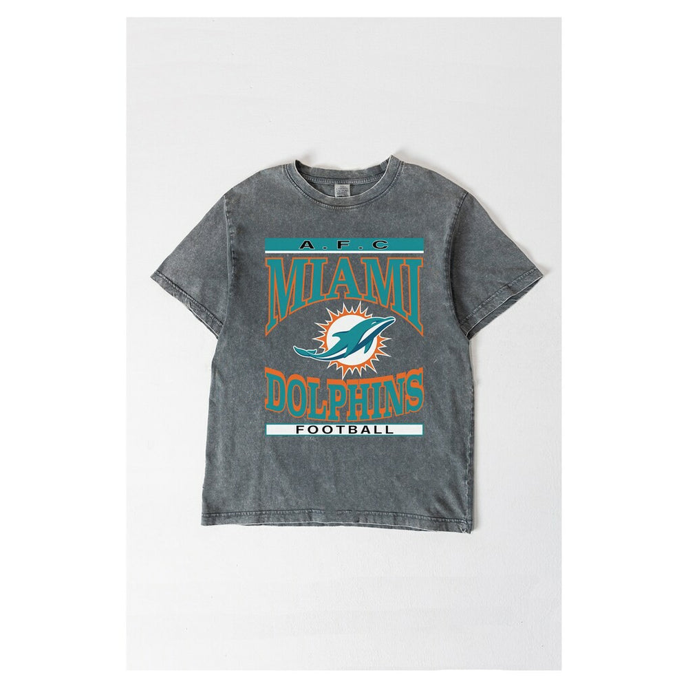 Miami Dolphins Gameday Couture Women's Oversized Classic Grind Washed T-Shirt | NFL Sale