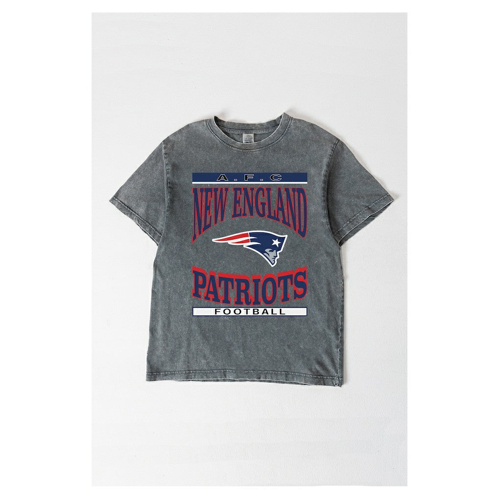 New England Patriots Gameday Couture Women's Oversized Classic Grind Washed T-Shirt | NFL On sale