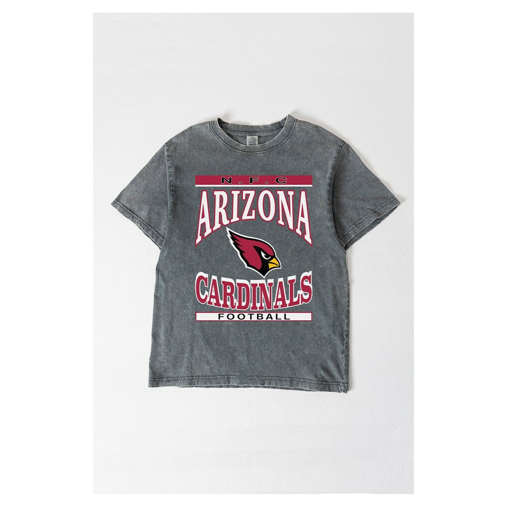 Arizona Cardinals Gameday Couture Women's Oversized Classic Grind Washed T-Shirt | NFL New