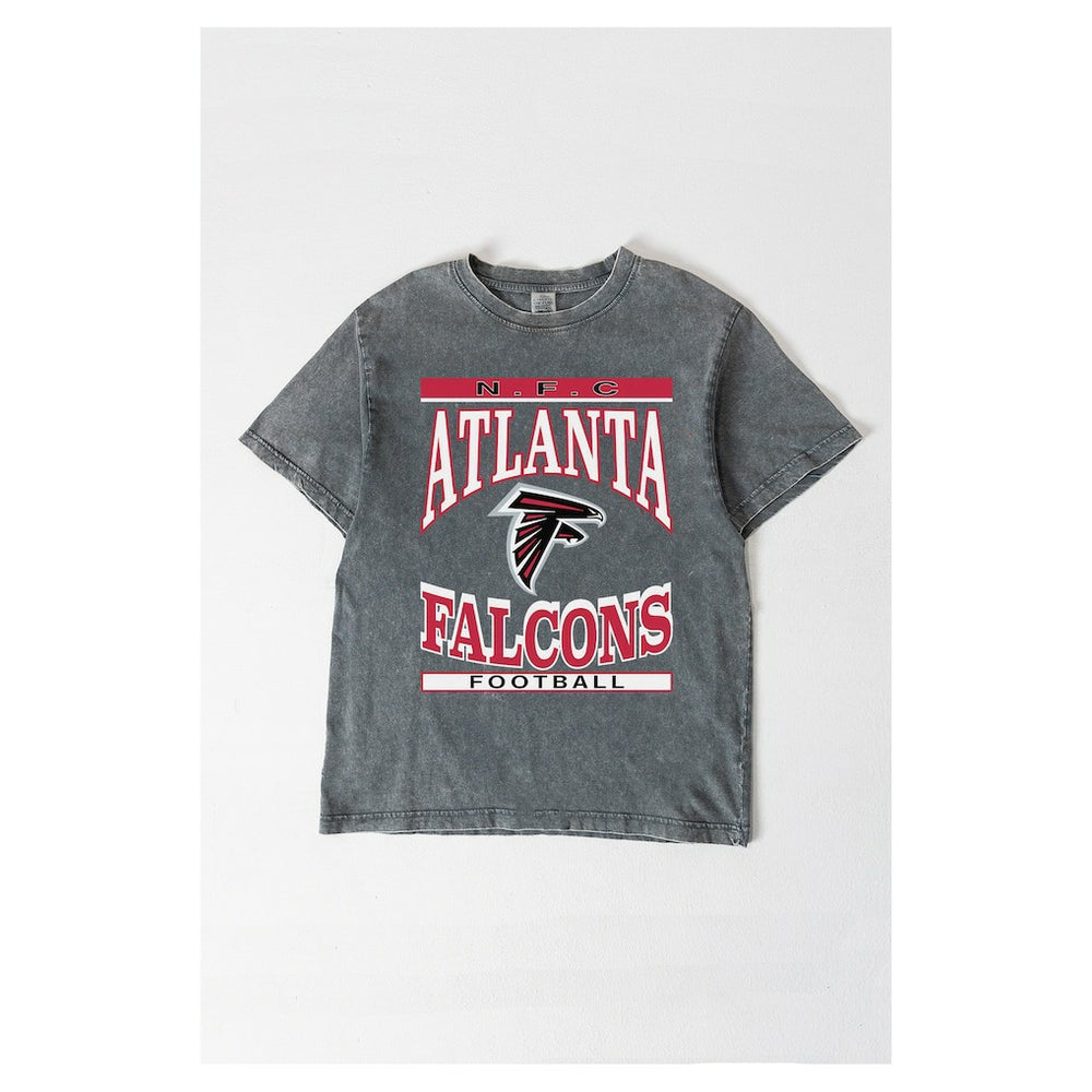 Atlanta Falcons Gameday Couture Women's Oversized Classic Grind Washed T-Shirt | NFL Hot