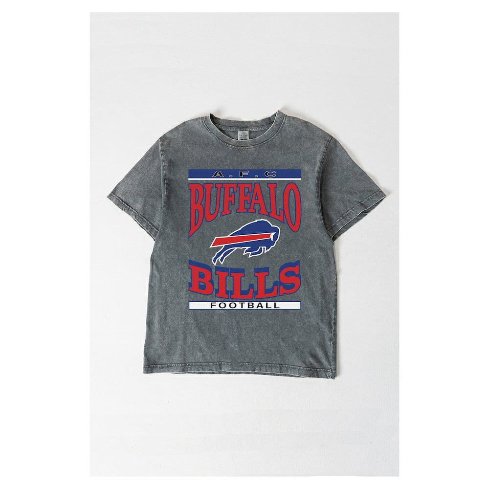 Buffalo Bills Gameday Couture Women's Oversized Classic Grind Washed T-Shirt | NFL New