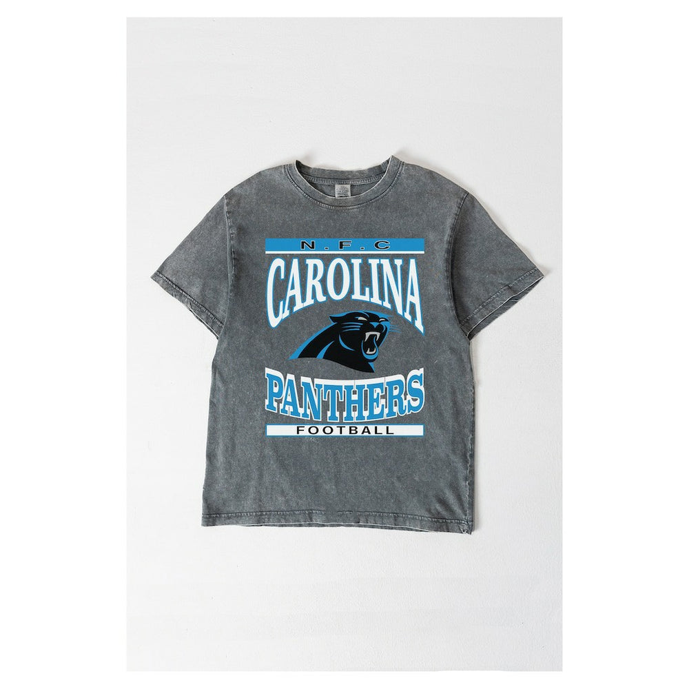 Carolina Panthers Gameday Couture Women's Oversized Classic Grind Washed T-Shirt | NFL On sale