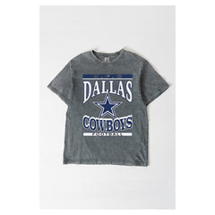 Dallas Cowboys Gameday Couture Women's Oversized Classic Grind Washed T-Shirt | NFL US